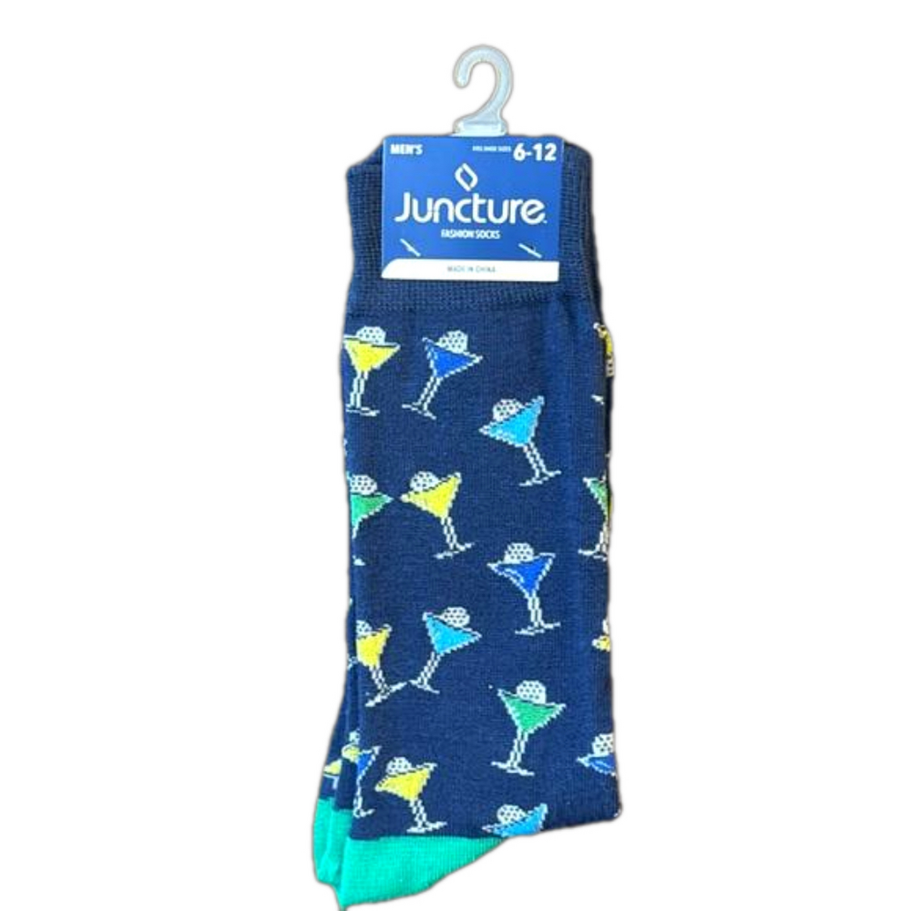 Juncture Martini Golf Socks NWT